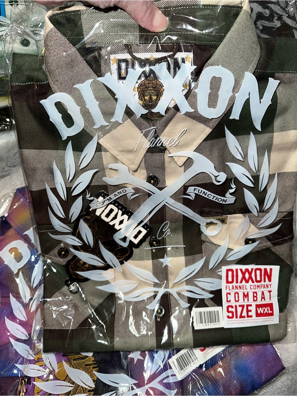 Dixxon Women’s Green Plaid Flannel Shirt - WXL